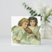 ヴィンテージクリスマスアンジェルビクトリアンズ招待状 招待状 (スタンド正面)