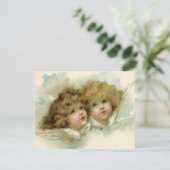 ヴィンテージクリスマスアンジェルビクトリアンズ招待状 招待状 (スタンド正面)