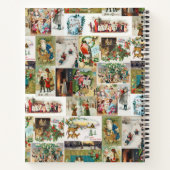 ヴィンテージクリスマスアンティークコラージュクリスマス ノートブック (裏面)