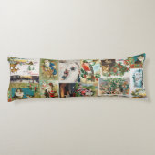 ヴィンテージクリスマスアンティークコラージュ ボディピロー (裏面)