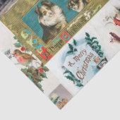 ヴィンテージクリスマスアンティークコラージュ 薄葉紙 (詳細)