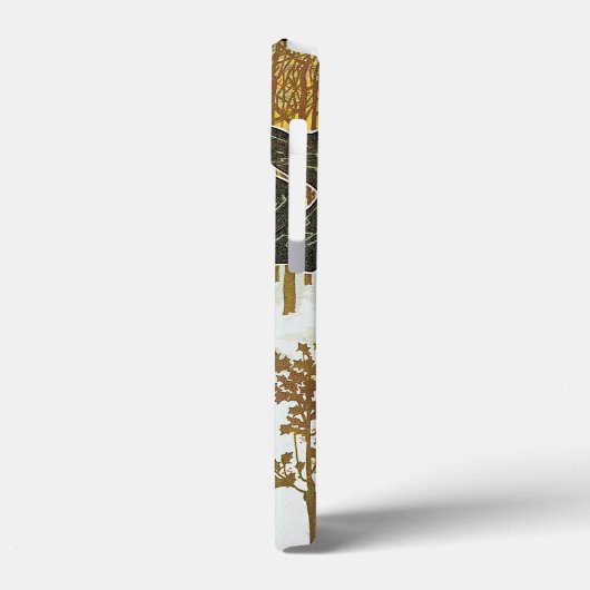 ヴィンテージクリスマスアールヌーボー1895年版画紙 Case-Mate iPhoneケース (裏面 / 左)