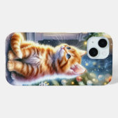 ヴィンテージクリスマスイエローキットン Case-Mate iPhoneケース (裏面 (横))