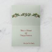 ヴィンテージクリスマスイブグリーティングカード シーズンカード (内部)