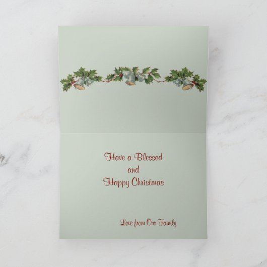 ヴィンテージクリスマスイブグリーティングカード シーズンカード (内部)