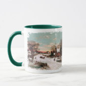 ヴィンテージクリスマスイブコーヒーマグ マグカップ (左)