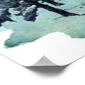 ヴィンテージクリスマスイブサンタクロース ポスター (角)