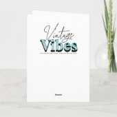 ヴィンテージクリスマスイブジョイパーソナライズされた カード (裏面)