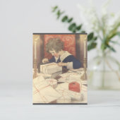 ヴィンテージクリスマスイブチャイルド、ジェシー・ウィルコックス・スミス シーズンポストカード (スタンド正面)