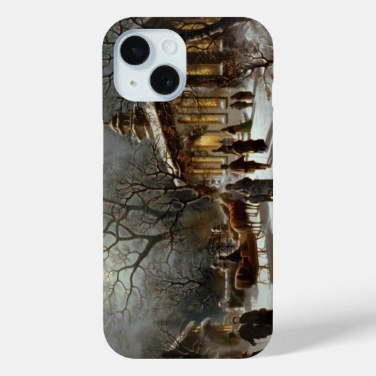 ヴィンテージクリスマスイブチャーチサービス Case-Mate iPhoneケース (裏面)