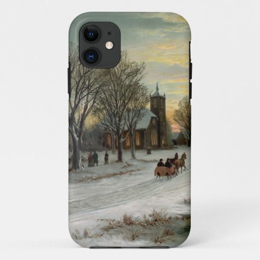 ヴィンテージクリスマスイブナイト Case-Mate iPhoneケース (裏面)