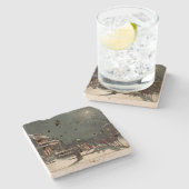 ヴィンテージクリスマスイブパーティー ストーンコースター (横)