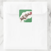 ヴィンテージクリスマスイブ、レトロサンタクロースのスリー スクエアシール (バッグ)