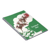 ヴィンテージクリスマスイブ、レトロサンタクロースのスリー ノートブック (右側)