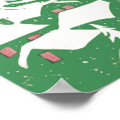 ヴィンテージクリスマスイブ、レトロサンタクロースのスリー ポスター (角)