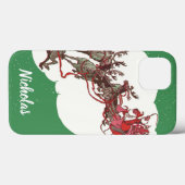 ヴィンテージクリスマスイブ、レトロサンタクロースのスリー Case-Mate iPhoneケース (裏面 (横))