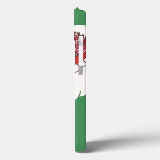 ヴィンテージクリスマスイブ、レトロサンタクロースのスリー Case-Mate iPhoneケース (裏面 / 左)