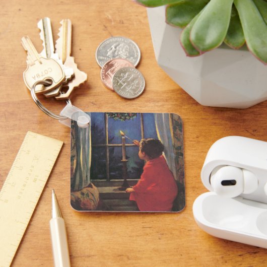 ヴィンテージクリスマスイブbyジェシー・ウィルコックス・スミス キーホルダー (デスク)