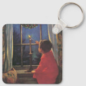 ヴィンテージクリスマスイブbyジェシー・ウィルコックス・スミス キーホルダー (裏面)