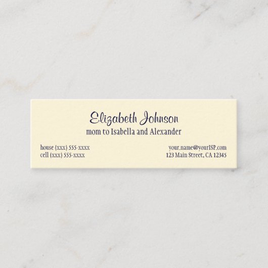 ヴィンテージクリスマスイブbyジェシー・ウィルコックス・スミス コーリングカード (正面)