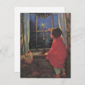 ヴィンテージクリスマスイブbyジェシー・ウィルコックス・スミス シーズンカード (正面/裏面)