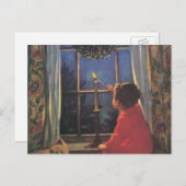 ヴィンテージクリスマスイブbyジェシー・ウィルコックス・スミス シーズンポストカード (正面/裏面)