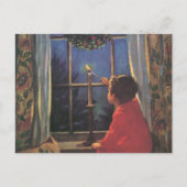 ヴィンテージクリスマスイブbyジェシー・ウィルコックス・スミス シーズンポストカード (正面)