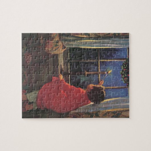 ヴィンテージクリスマスイブbyジェシー・ウィルコックス・スミス ジグソーパズル (横)