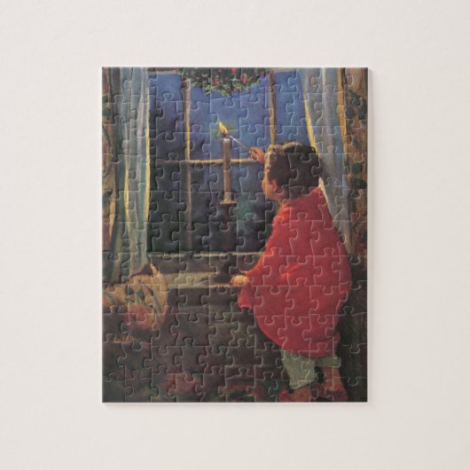 ヴィンテージクリスマスイブbyジェシー・ウィルコックス・スミス ジグソーパズル (縦)