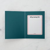 ヴィンテージクリスマスイラストレーション カード (内部)