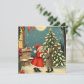 ヴィンテージクリスマスイラストレーション シーズンカード (スタンド正面)