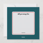 ヴィンテージクリスマスイラストレーション シーズンカード (裏面)