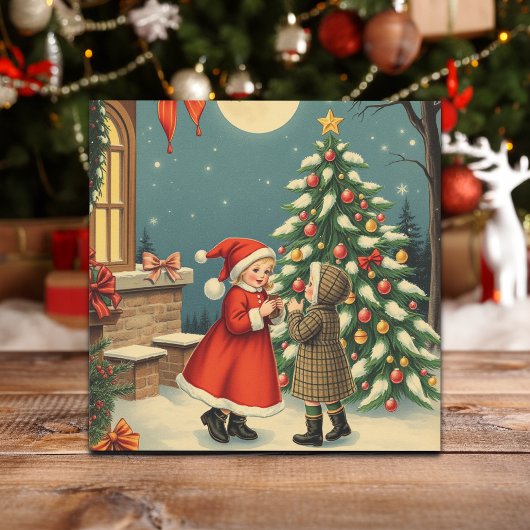 ヴィンテージクリスマスイラストレーション シーズンカード