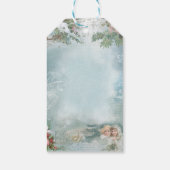 ヴィンテージクリスマスウィンターエンジェルズエフェメラの合唱団 ギフトタグ (裏面)