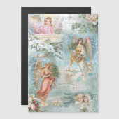 ヴィンテージクリスマスウィンターエンジェルズコラージュの合唱団 (正面/裏面)