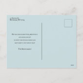 ヴィンテージクリスマスウィンターエンジェルズコラージュの合唱団 シーズンポストカード (裏面)