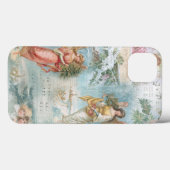 ヴィンテージクリスマスウィンターエンジェルズコラージュの合唱団 Case-Mate iPhoneケース (裏面 (横))