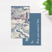 ヴィンテージクリスマスウィンタービレッジ雪景色 (デスク)