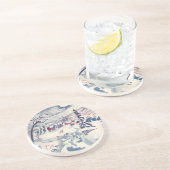 ヴィンテージクリスマスウィンタービレッジ雪景色 コースター (側面)