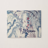 ヴィンテージクリスマスウィンタービレッジ雪景色 ジグソーパズル (横)