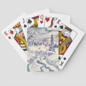 ヴィンテージクリスマスウィンタービレッジ雪景色 トランプ (裏面)