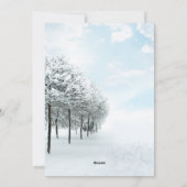 ヴィンテージクリスマスウィンターファミリーフォト名 シーズンカード (裏面)