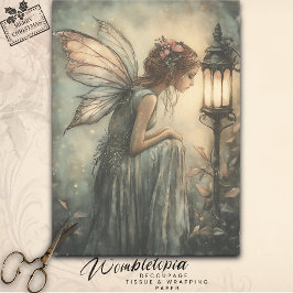 ヴィンテージクリスマスウィンターフェアリー&ランプデコページ 薄葉紙