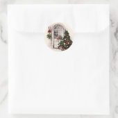 ヴィンテージクリスマスウィンドウシール ラウンドシール (バッグ)