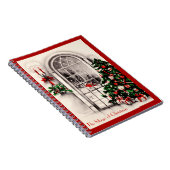 ヴィンテージクリスマスウィンドウノートブック ノートブック (右側)