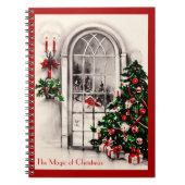 ヴィンテージクリスマスウィンドウノートブック ノートブック (正面)