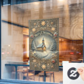 ヴィンテージクリスマスウィンドウ ウィンドウサイン (カフェ窓)