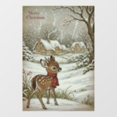 ヴィンテージクリスマスウィンドウ ウィンドウサイン (シート)