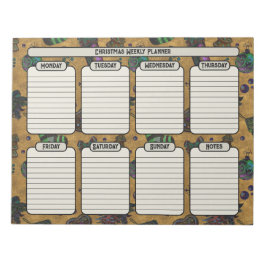 ヴィンテージクリスマスウィークリープランナーティア遠くに ノートパッド