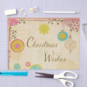 ヴィンテージクリスマスウィーズティッシュペーパー 薄葉紙 (クラフト)